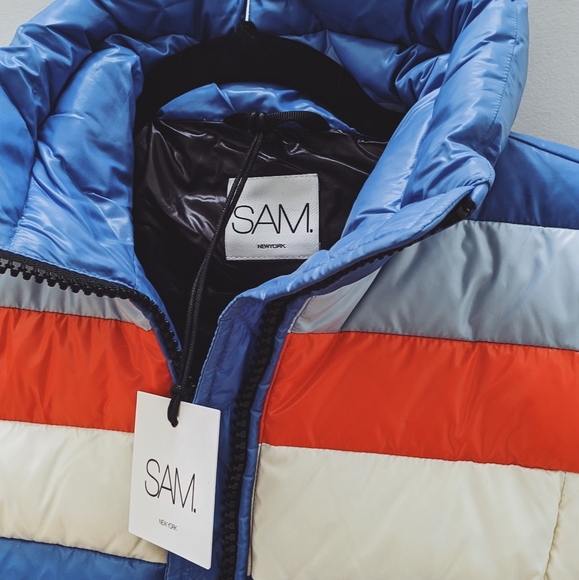 SAM. Jackets & Coats Sam Starburst Down Bomber Jacket Poshmark